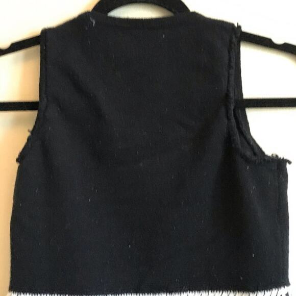 Madewell XS fringe tank top Aztec boho black - Picture 6 of 8